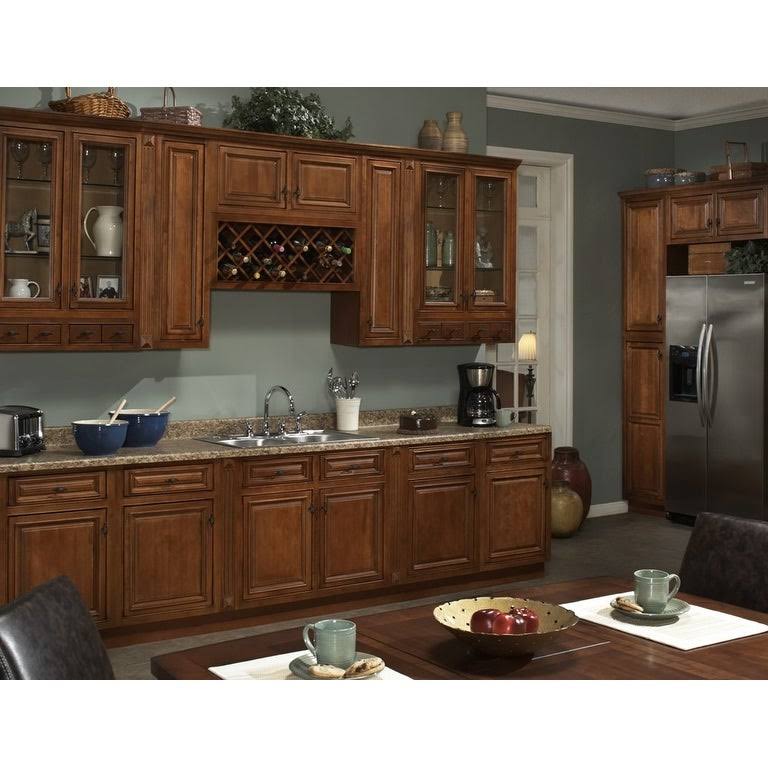Burnt Cinnamon Double Door Kitchen Wall Cabinet C373