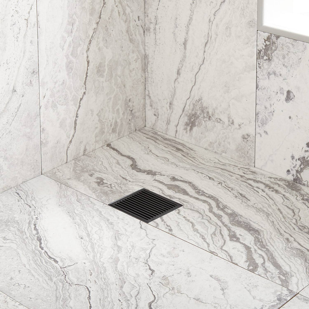 Brushed Stainless Steel Square Shower Drain U2590