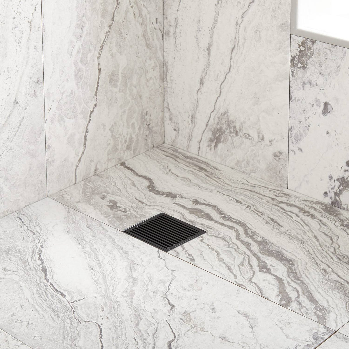 Brushed Stainless Steel Square Shower Drain U2590