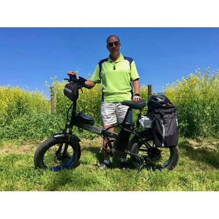 500 W Electric Bike 20" Fat Tire Folding Electric Bicycle 36 V 12.5 AH Removable Battery O987