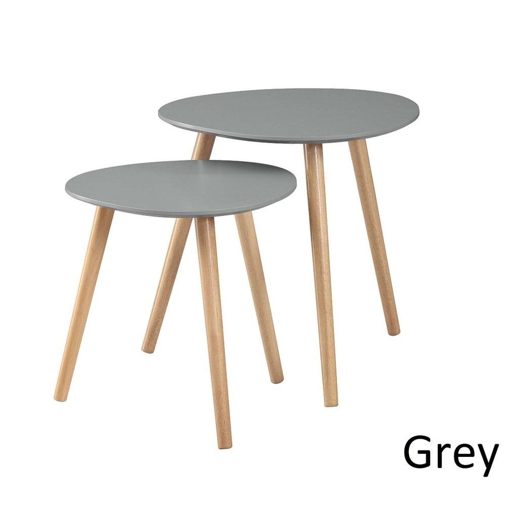 White Nesting End Table Set M86097