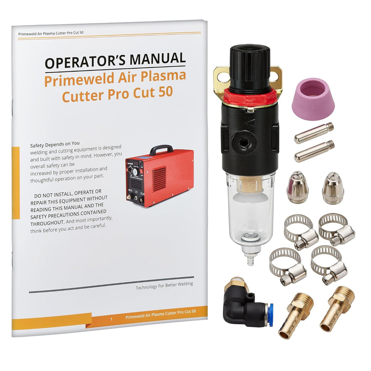 Plasma Cutter with Non-Touch Pilot Arc, Dual-Voltage, 1/2" Clean Cut E969428