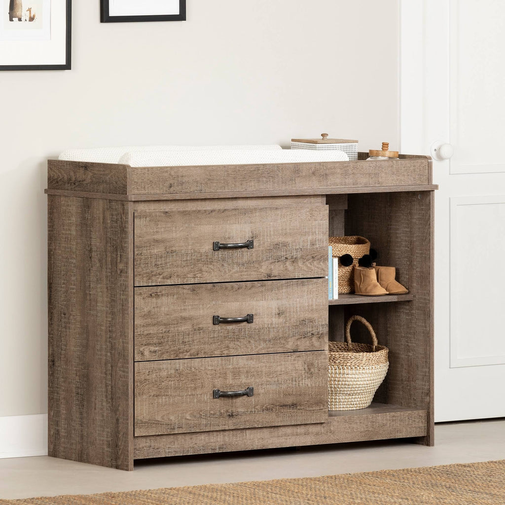 Weathered Oak Changing Table A26397