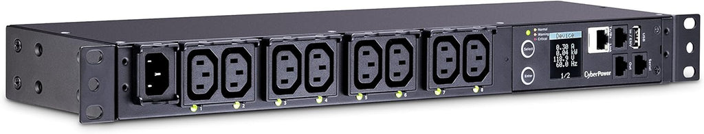 Switched Metered-By-Outlet PDU, 100-240V/15A, 8 Outlets, 1U Rackmount I932