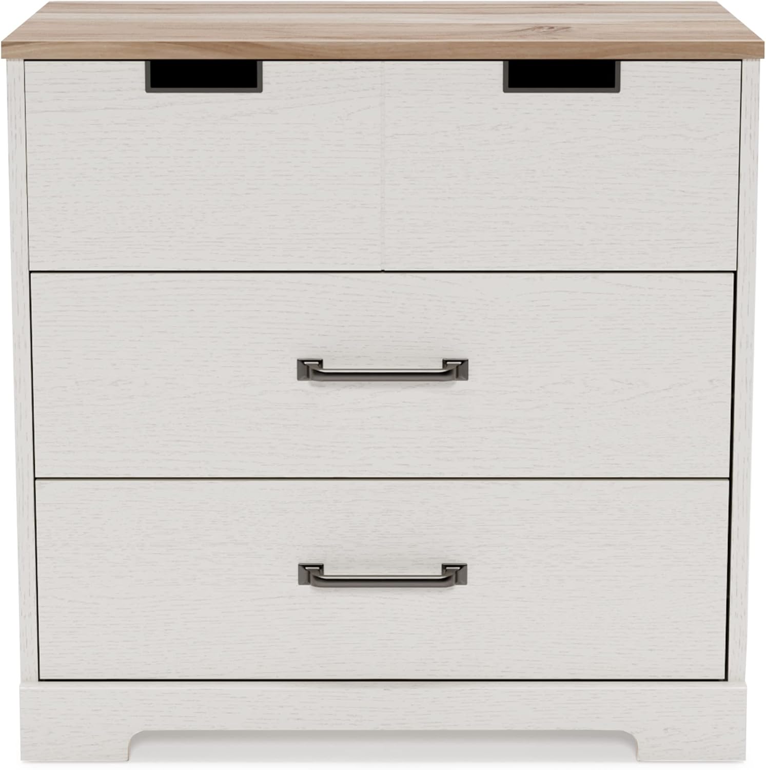 White 3 Drawer Wood Chest M789