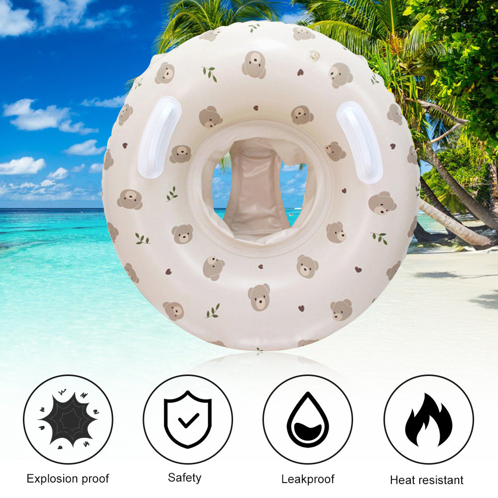 Inflatable Baby Pool Float with Double Handle F46347