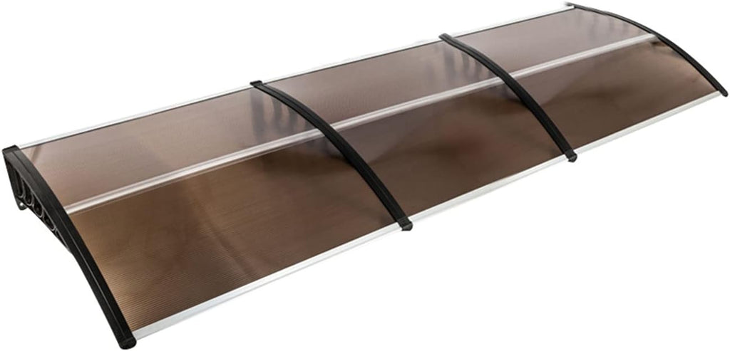 100 x 80 White and Grey Door and Window Awning Canopy Pack of 2 L89536