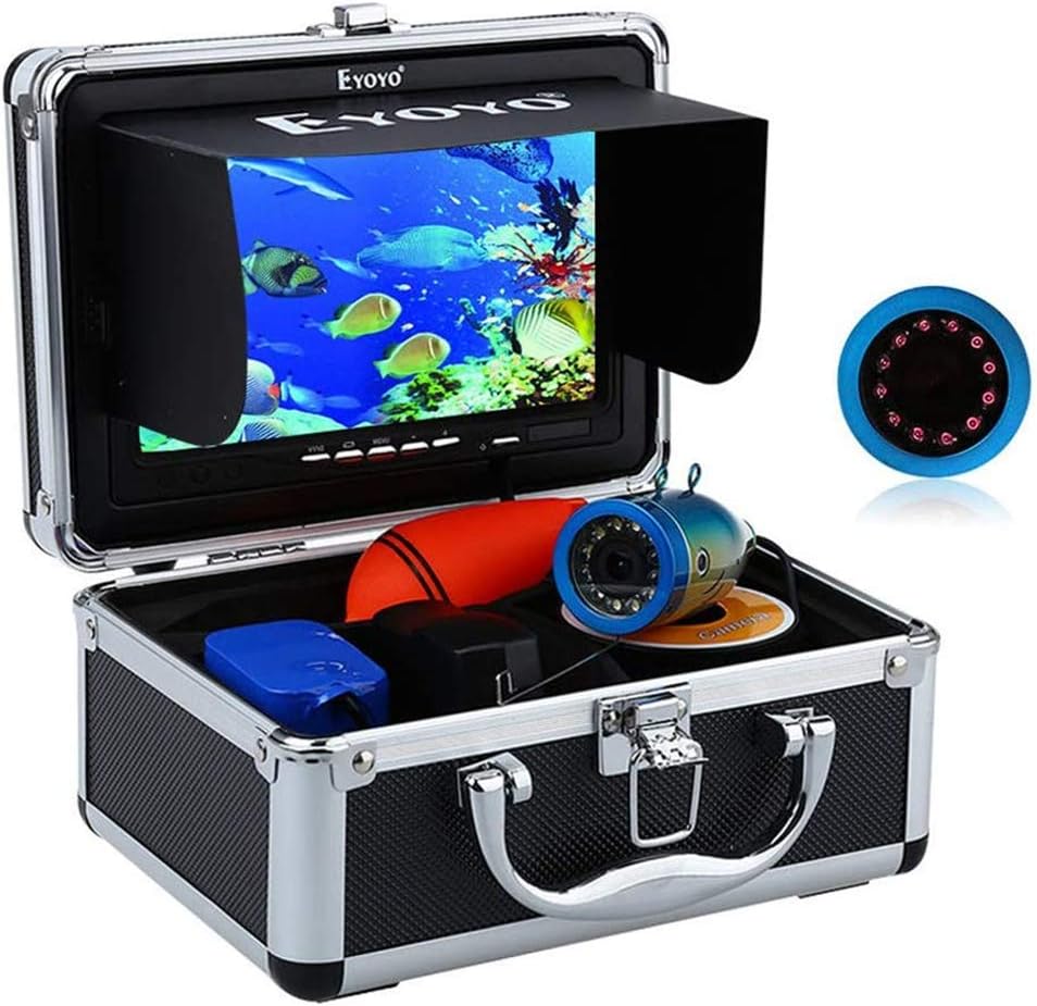 Portable 7 inch LCD Monitor Fish Finder Underwater Fishing Camera 15m Cable 1000TVL T800001