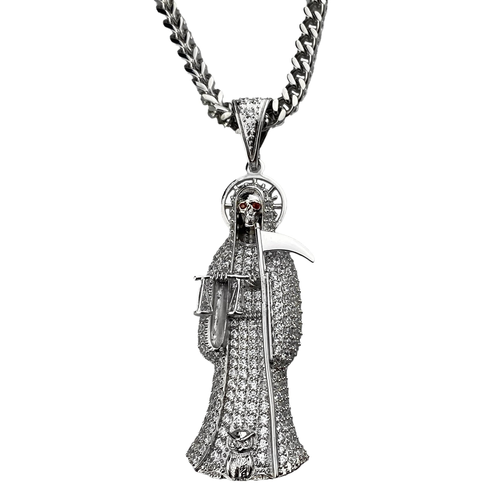 Stainless Steel Franco Chain Necklace 36" S273