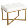 Tufted Bench with Metal Base Z82790