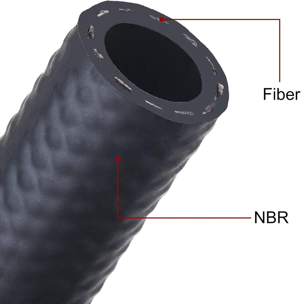 3/8 Fuel Hose Line NBR Rubber 25FT Pack of 2 O89870