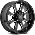 20x9 5x150 +12mm Black/Milled Wheel Rim T55811