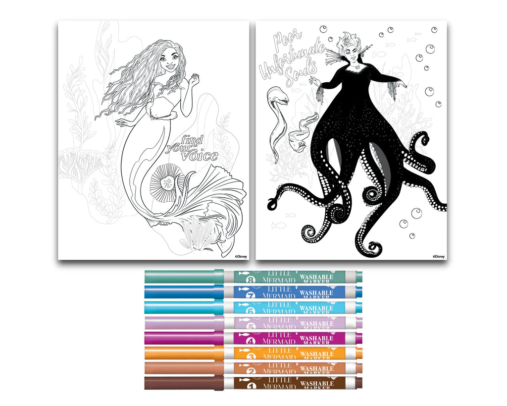 Disney Little Mermaid Color by Number Coloring Set P5743