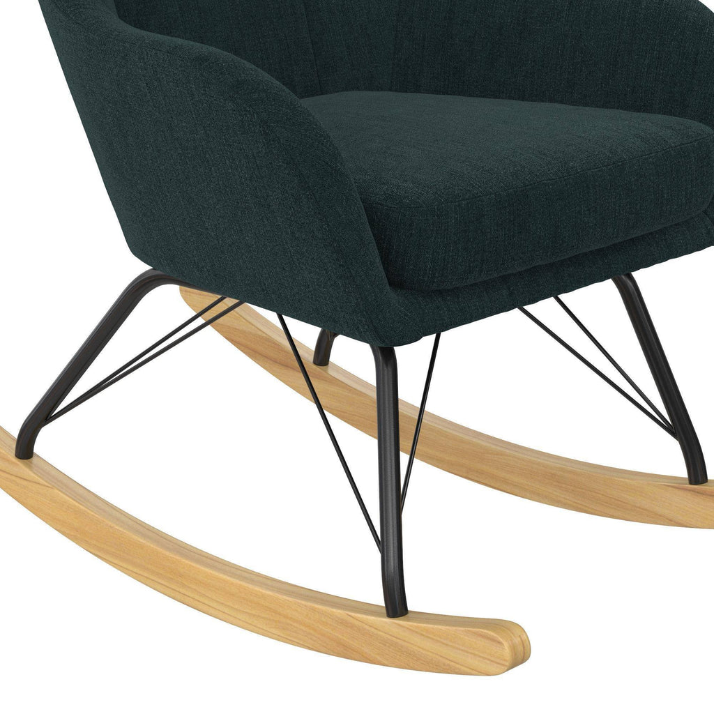 Blue Wingback Rocker C59848