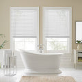 Faux Wood Cordless Shade in White J148230