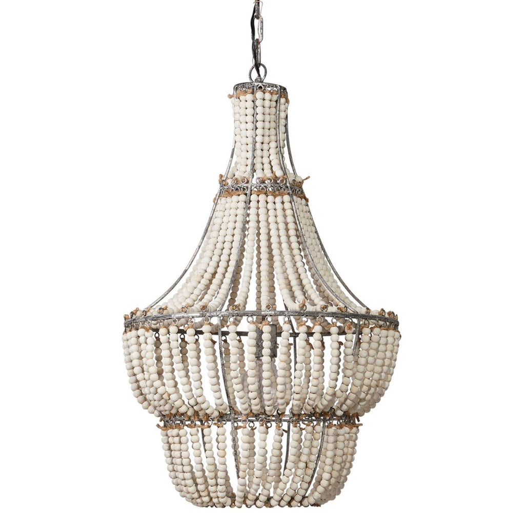 White Beads Chandelier L50320