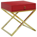 Red Two-Tone End Table X4203