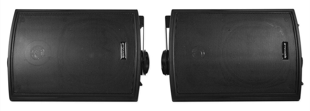 Black 5.25x22 Marine Box Swivel Speakers H985498