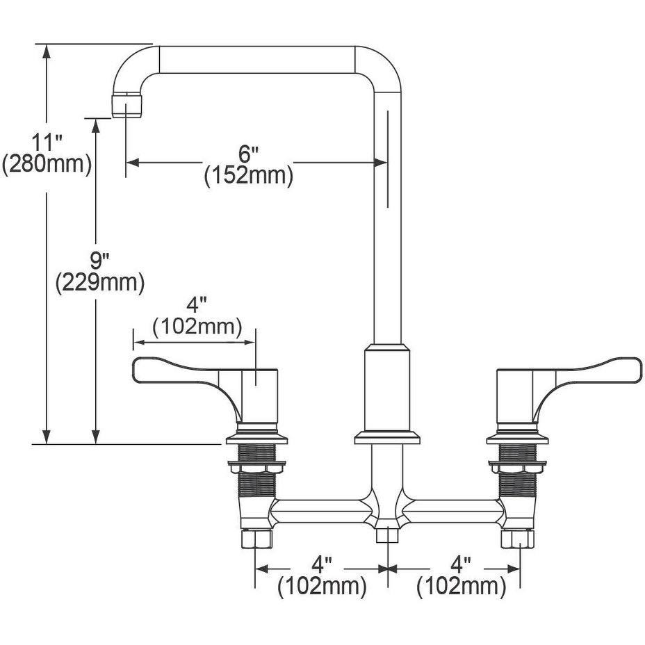 Chrome Flexible Spout Kitchen Faucet U1964