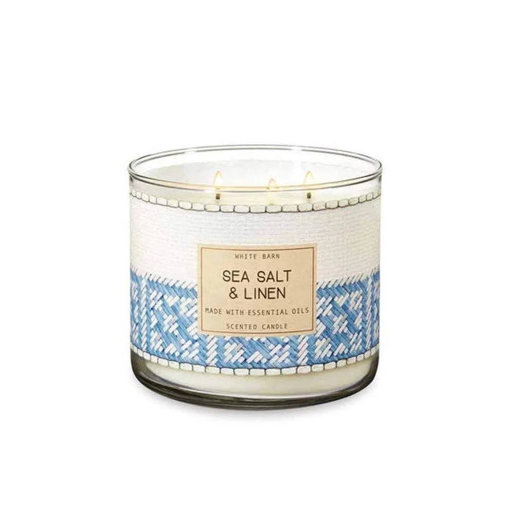 3 Wick Candle Sea Salt and Linen O613