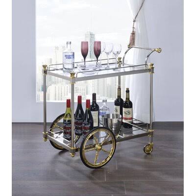 Kitchen Cart with Glass Top C876