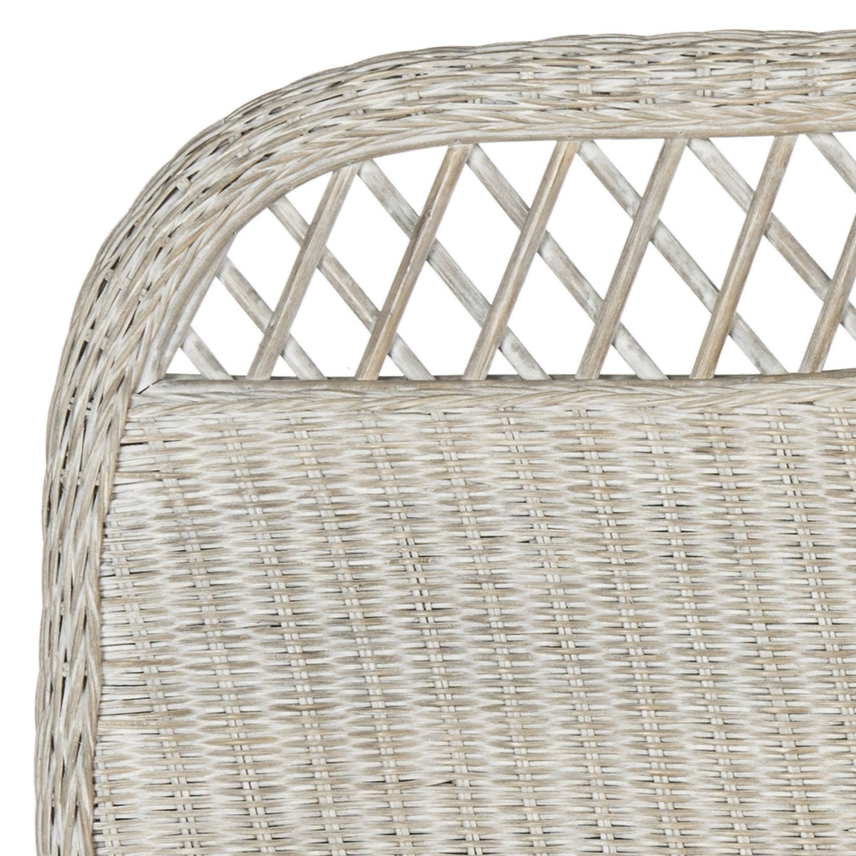 Antique Grey Rattan Full Headboard L84241