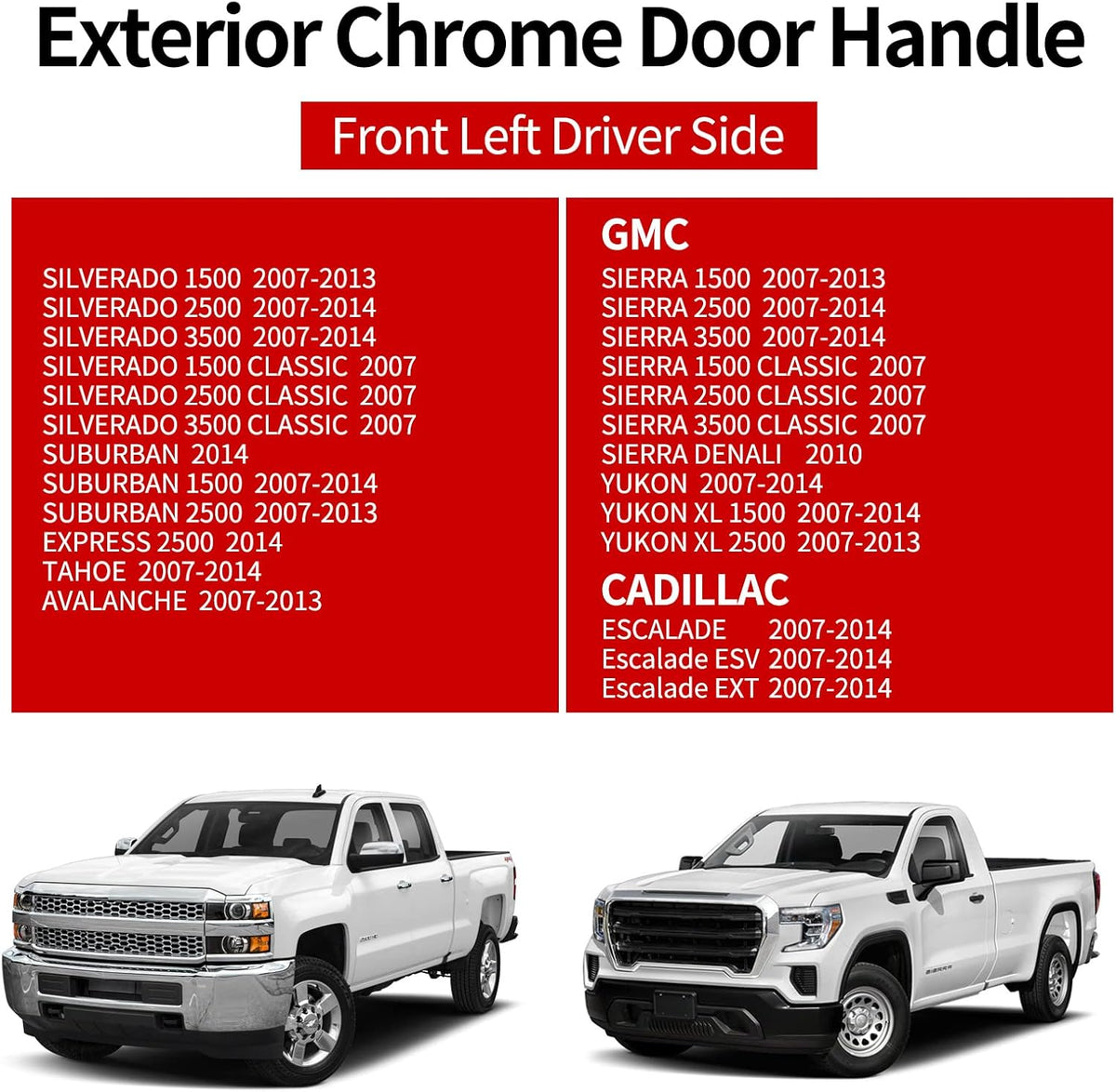 Chrome Door Handle J61151