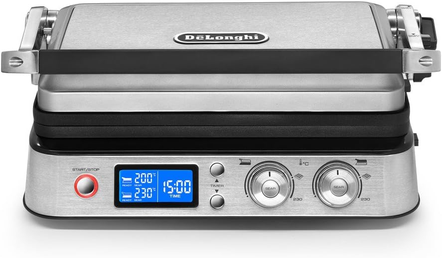 Stainless Steel Combination Contact Grill and Open Barbecue S3465