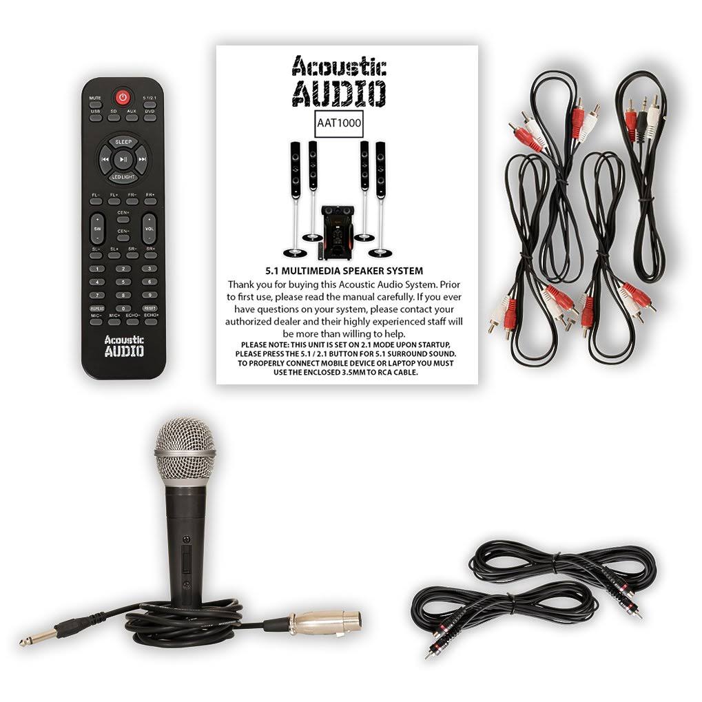 Tower 5.1 Speaker System with Powered Sub Q281