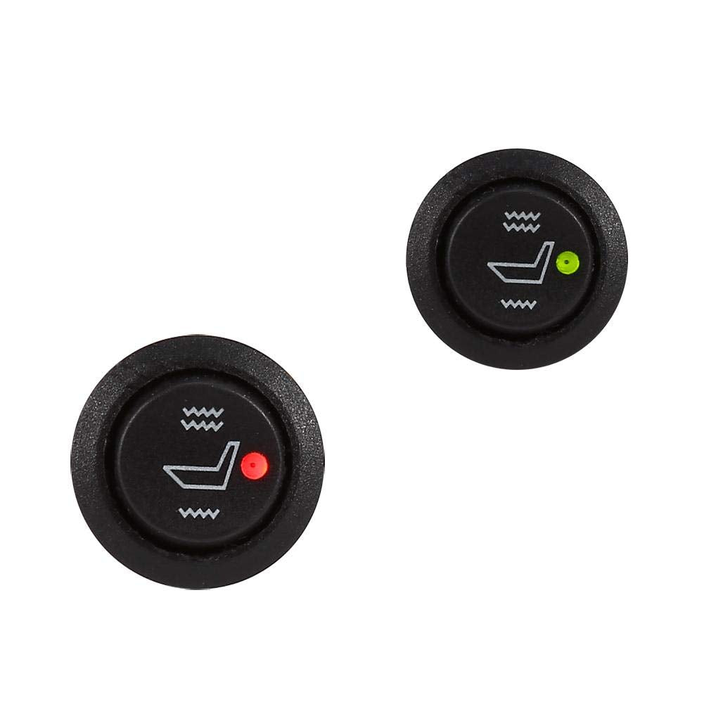 2X Universal 3 Pin Round Heated Seat Switch U21369