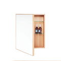 Slimline Bathroom Cabinet Oak H390