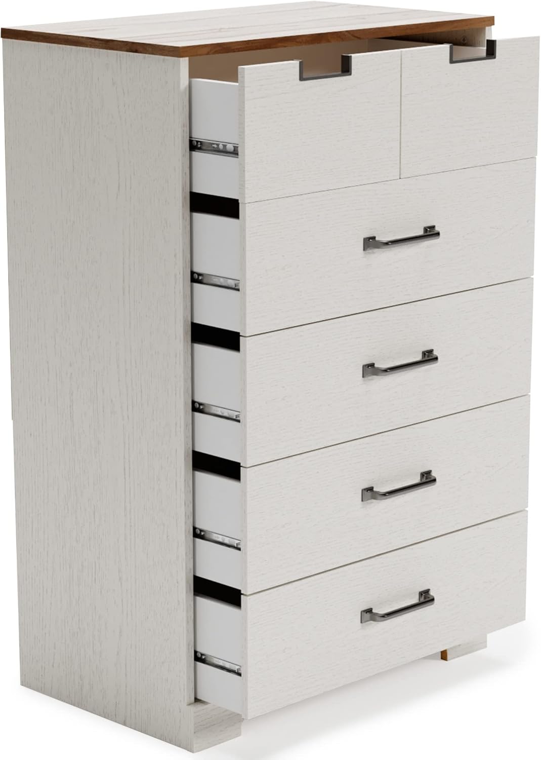 White 3 Drawer Wood Chest M789
