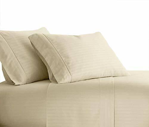 Split King Cotton Canvas Bed Sheets I488