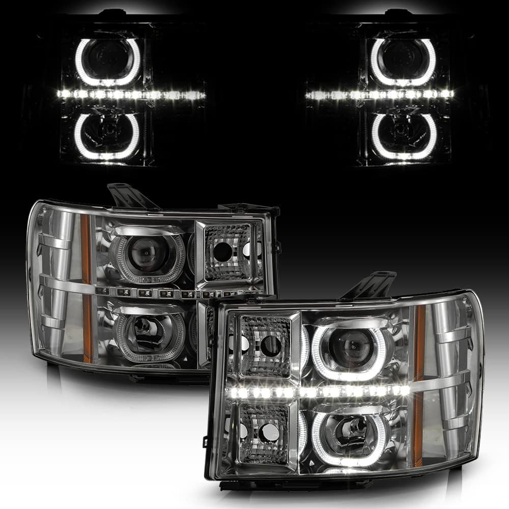 SMD LED Halo Projector Headlights D46863