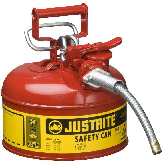 1 Gallon Type II Steel Safety Can with Hose D9875