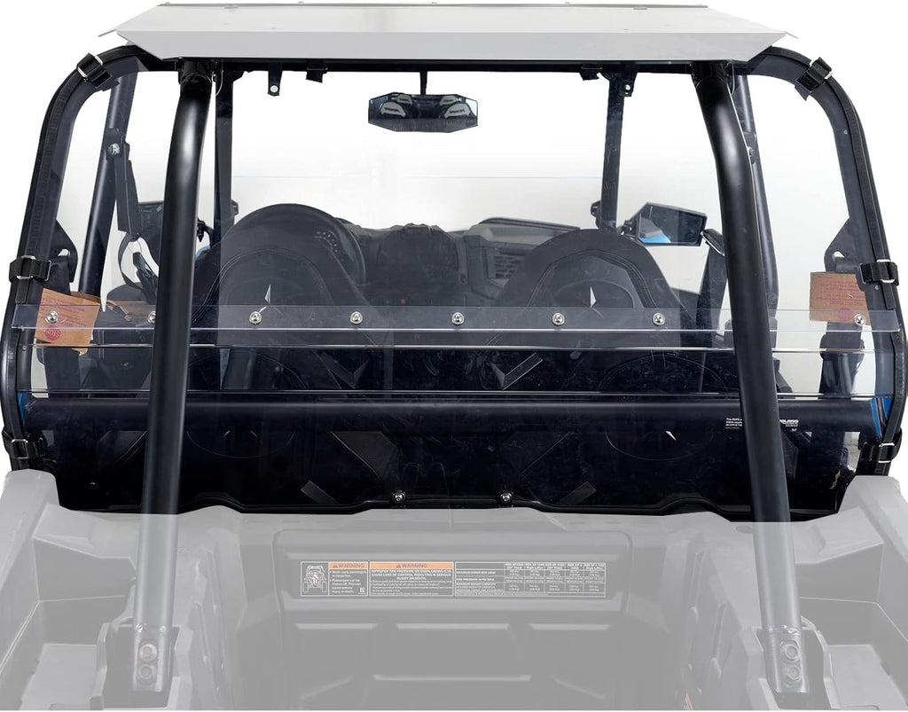 Rear Windshield for Polaris RZR XP 1000, Clear Polycarbonate Rear Full Window E480