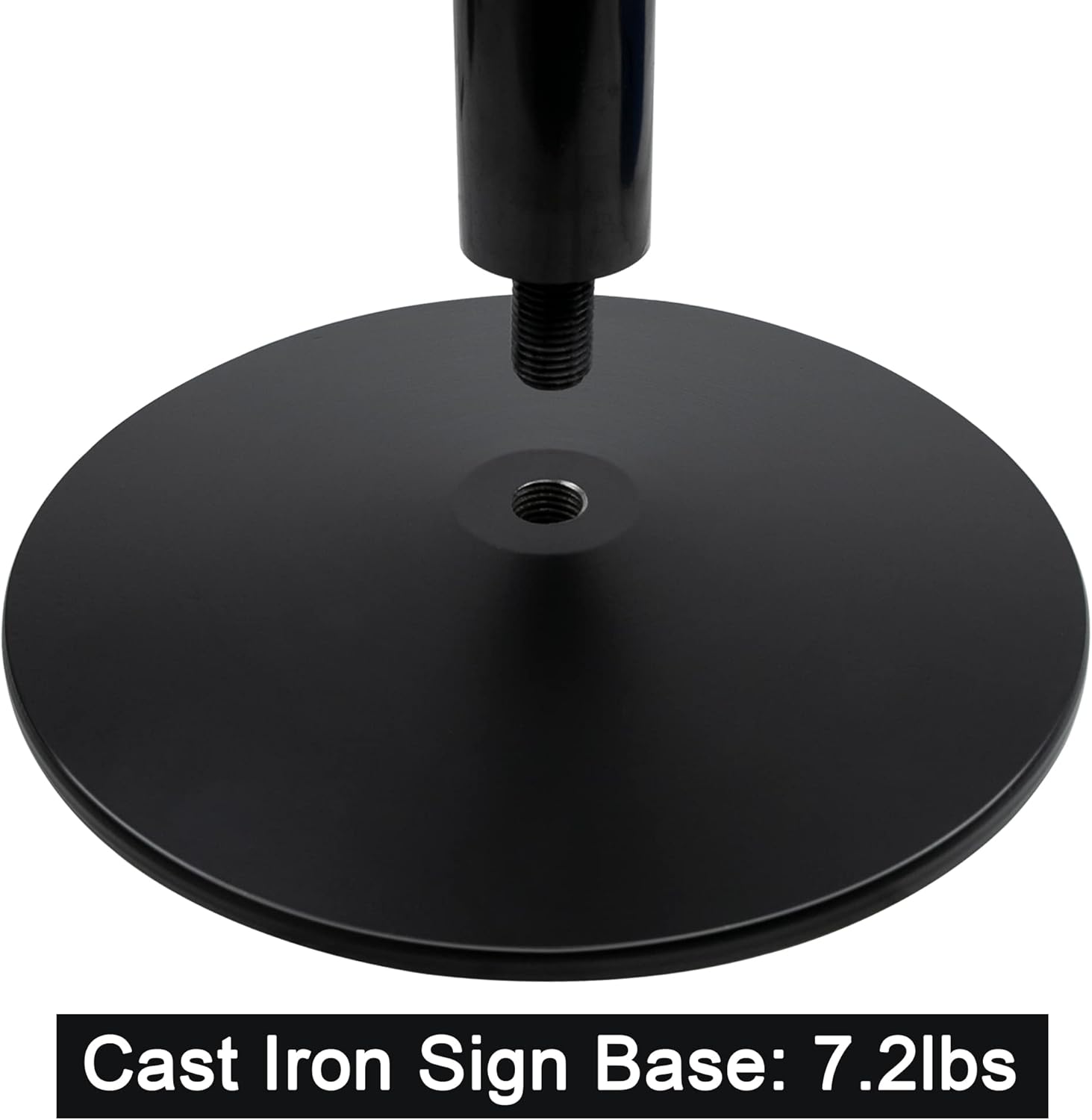 48" Heavy Duty Cast Iron Movable Sign Stand, Black, Pack of 2 X14566