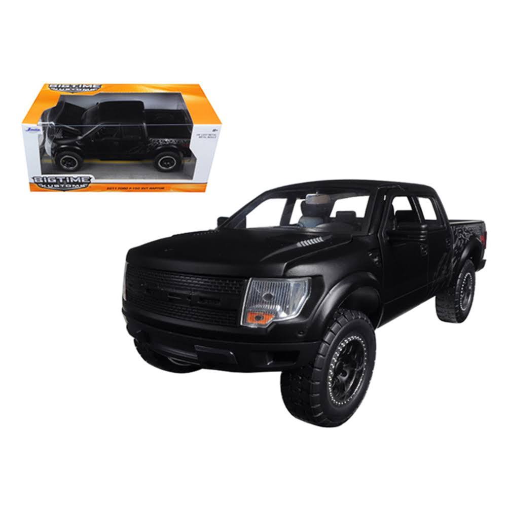 Matt Black 1/24 Diecast Model Pickup Truck P592603
