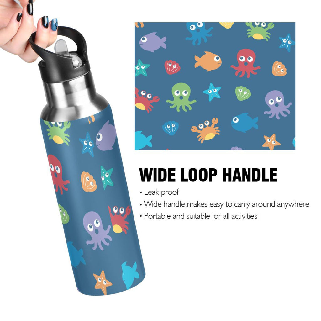 Stainless Steel Insulated Water Bottle with Straw Lid H389595