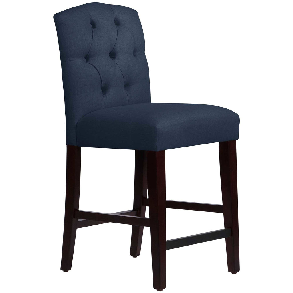 Beige Linen Tufted Counter Stool W319455