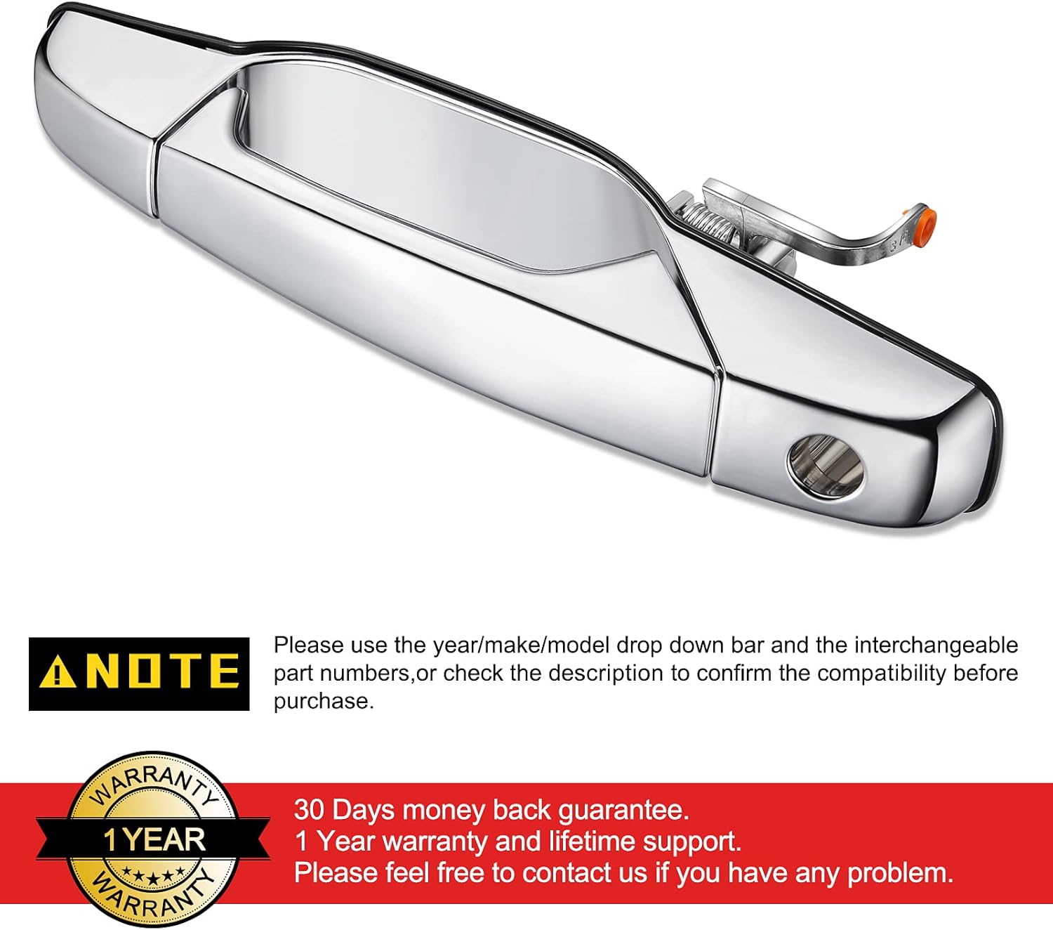 Chrome Door Handle J61151