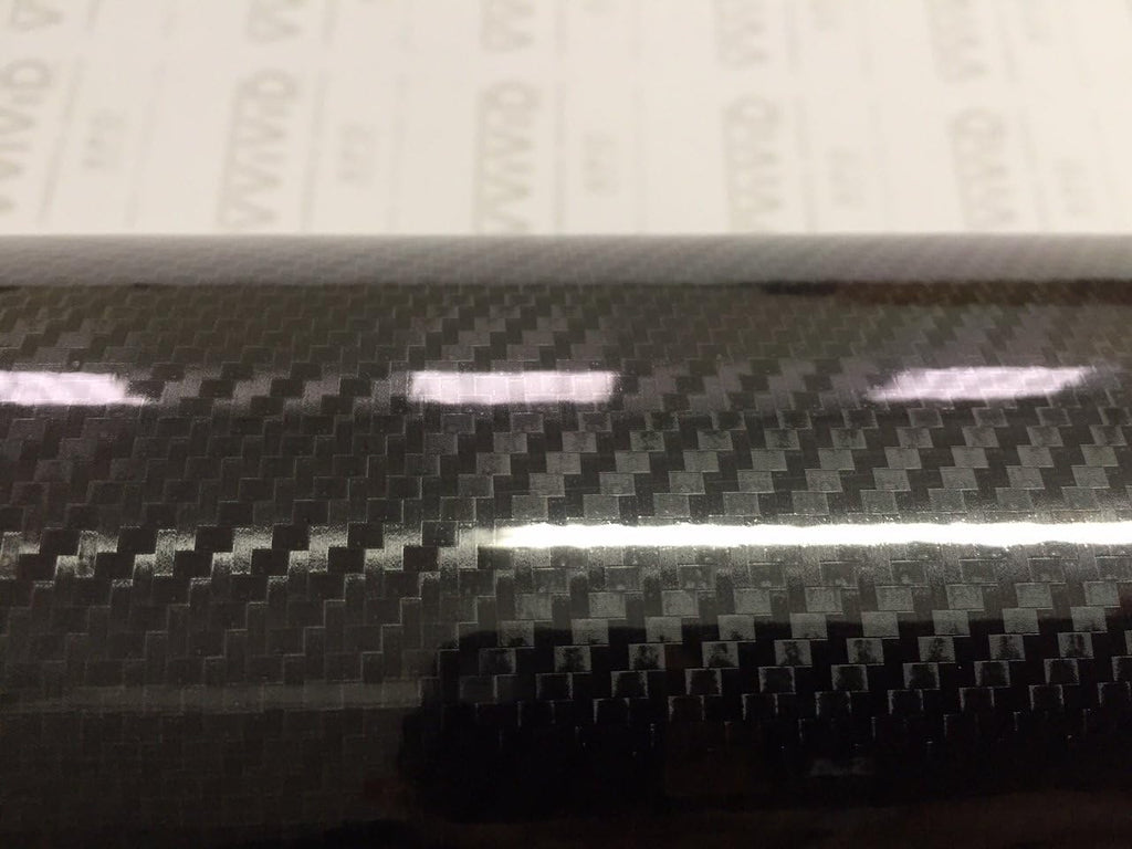 High Gloss Black Carbon Vinyl Wrap Film (5ft x 5ft) D7059