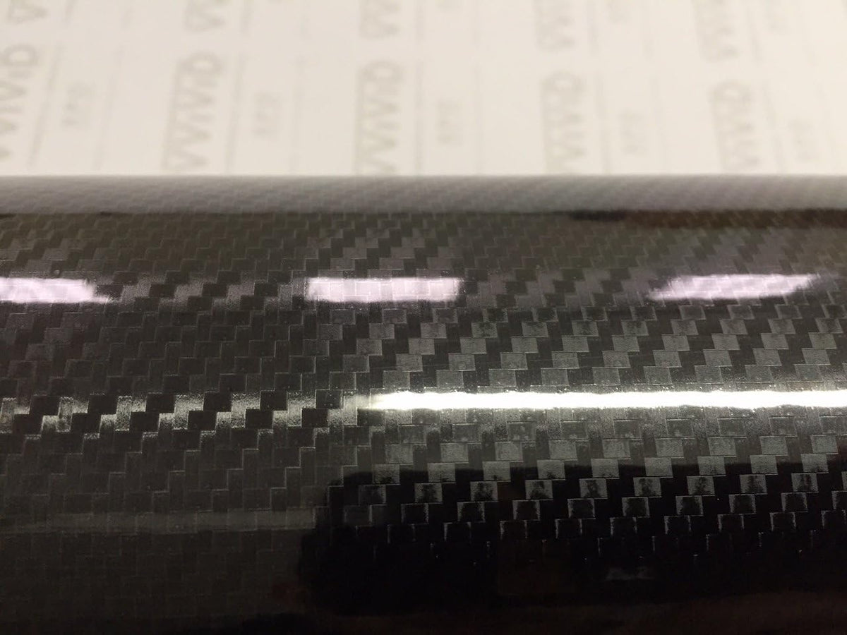 High Gloss Black Carbon Vinyl Wrap Film (5ft x 5ft) D7059