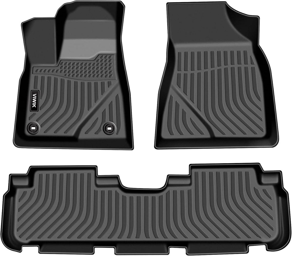 Black TPE All Weather Floor Mats Full Set X795039