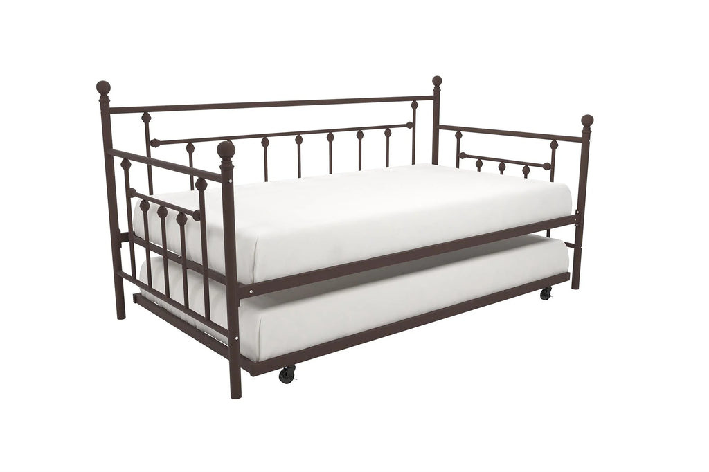 Bronze Metal Daybed and Trundle C480189