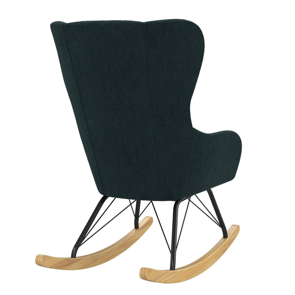 Blue Wingback Rocker C59848