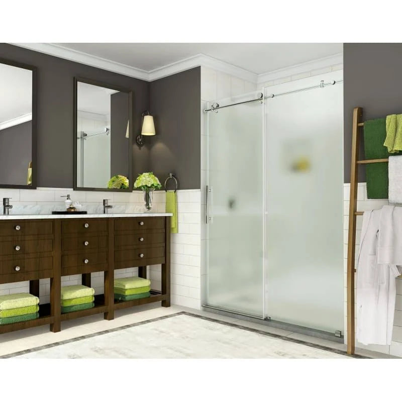 Chrome Sliding Frameless Shower Door V576