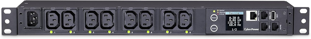 Switched Metered-By-Outlet PDU, 100-240V/15A, 8 Outlets, 1U Rackmount I932