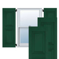 18 in. x 48 in. Exterior Real Wood Raised Panel Shutters Pair D932395