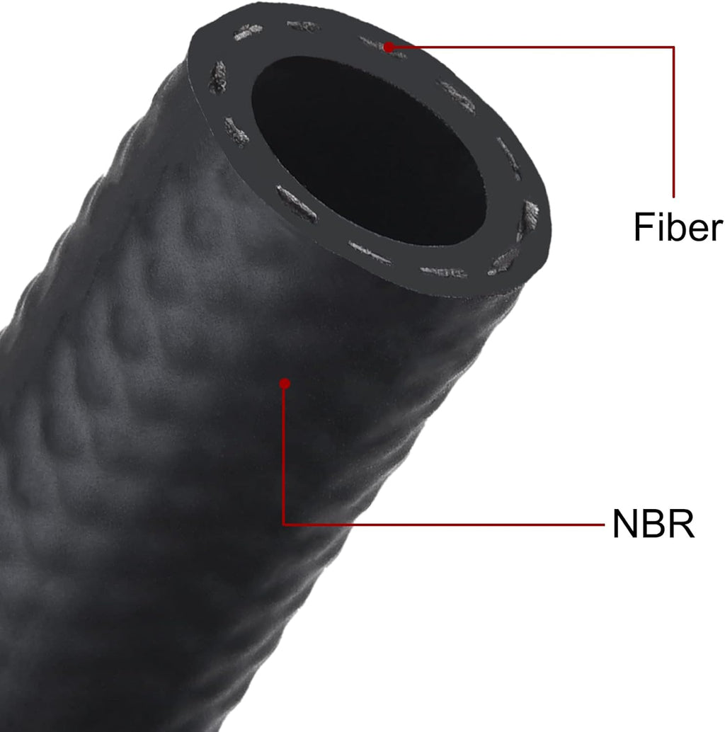 3/8 Fuel Hose Line NBR Rubber 25FT Pack of 2 O89870